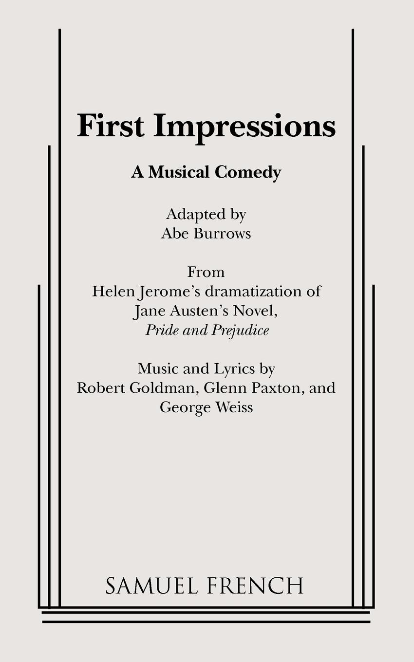 Vorderes Coverbild First Impressions