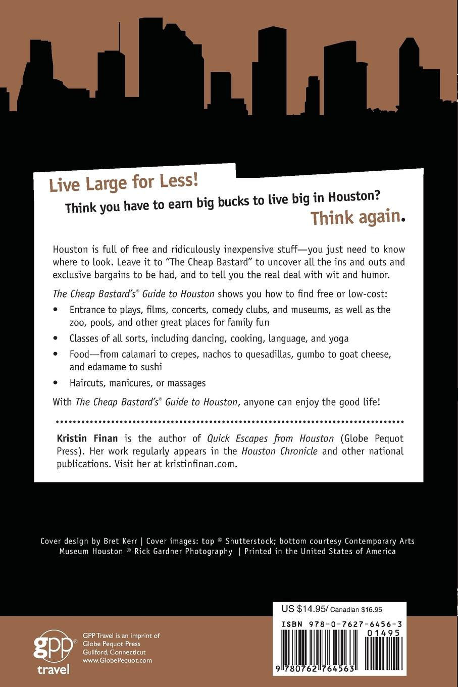Rückseitencover Cheap Bastard's® Guide to Houston