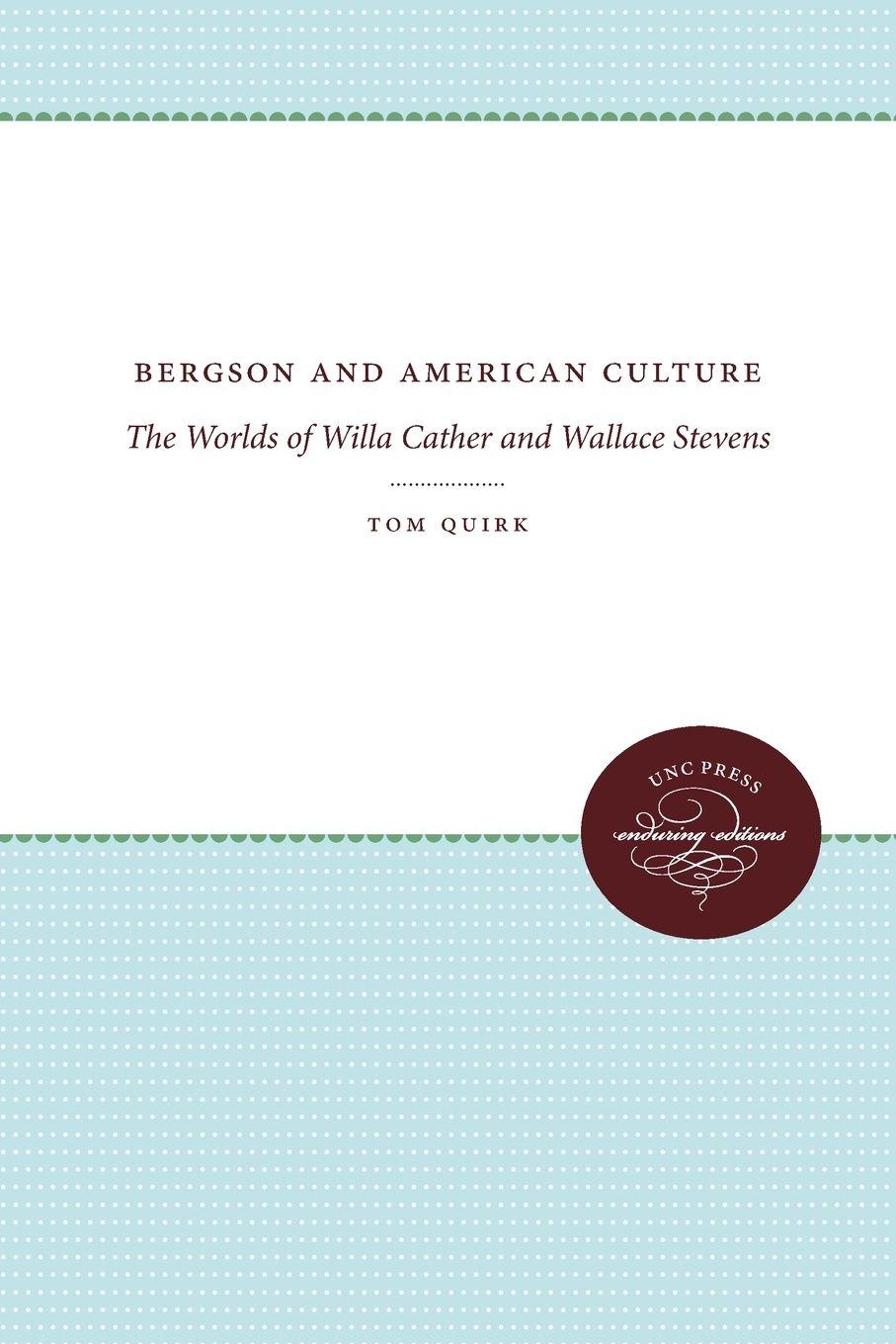Vorderes Coverbild Bergson and American Culture