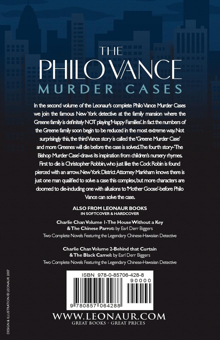 Rückseitencover The Philo Vance Murder Cases