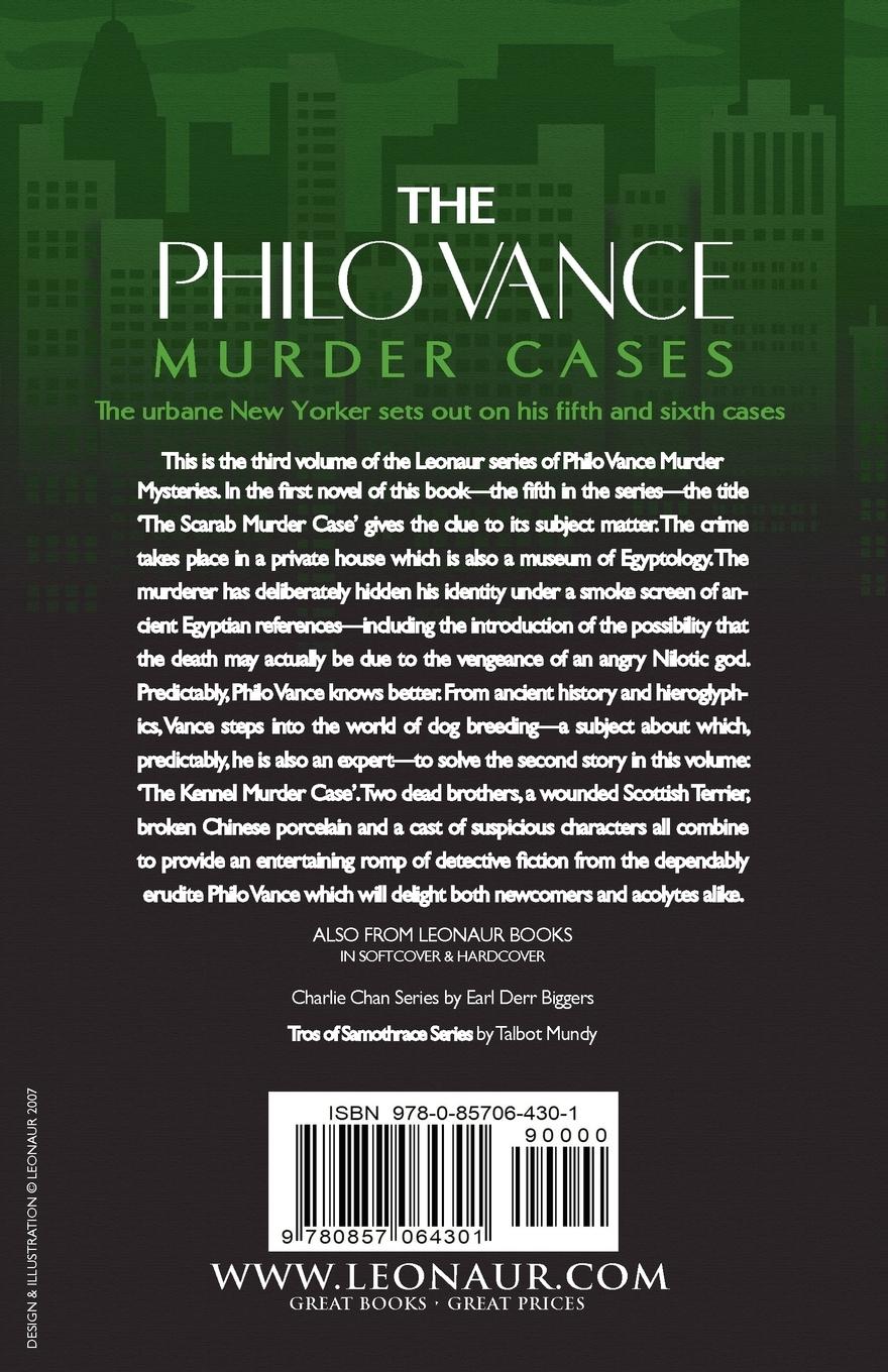 Rückseitencover The Philo Vance Murder Cases