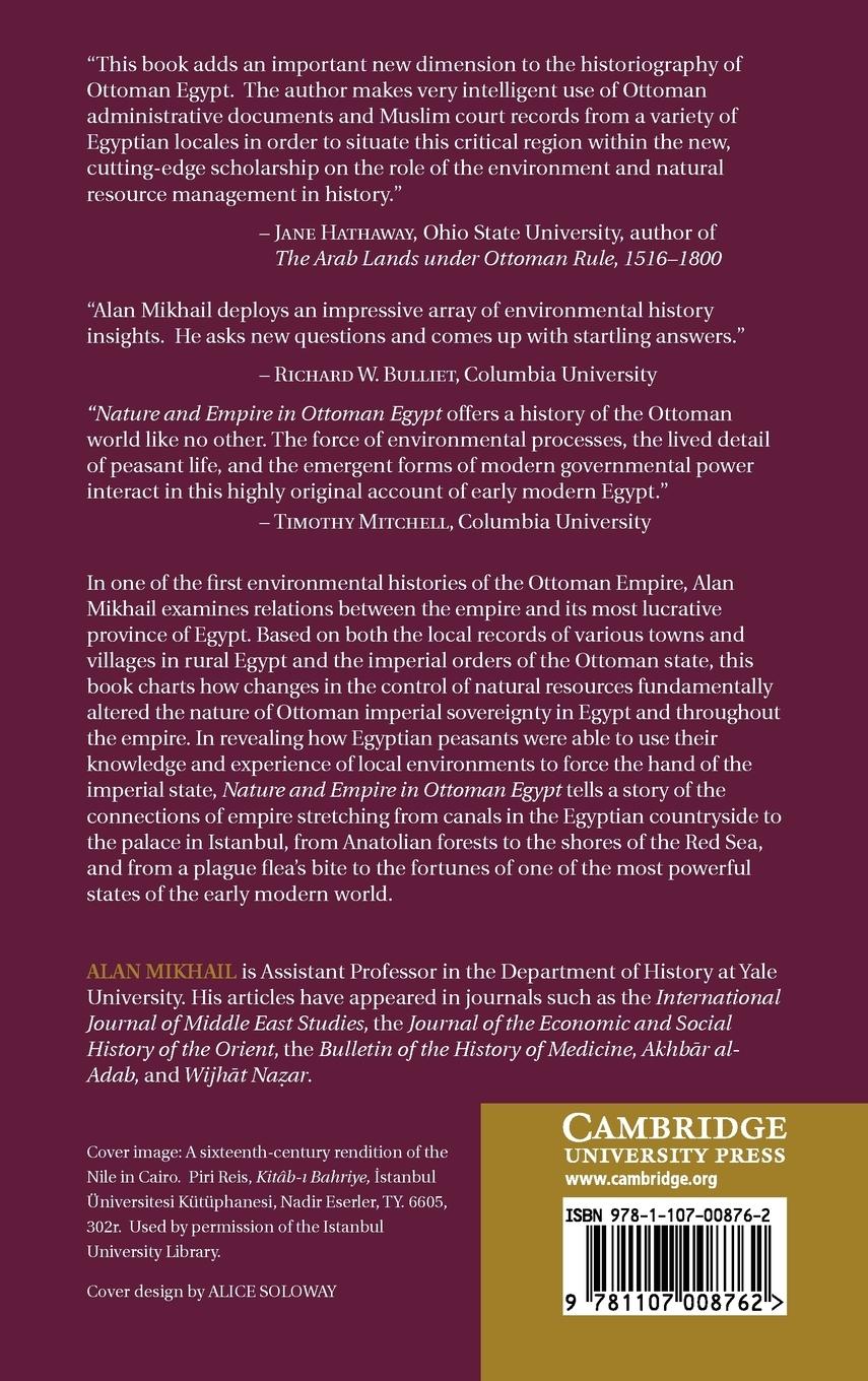 Rückseitencover Nature and Empire in Ottoman Egypt