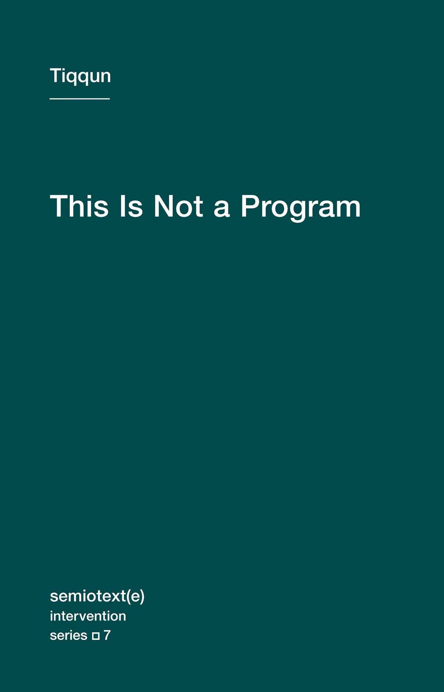 Vorderes Coverbild This Is Not a Program