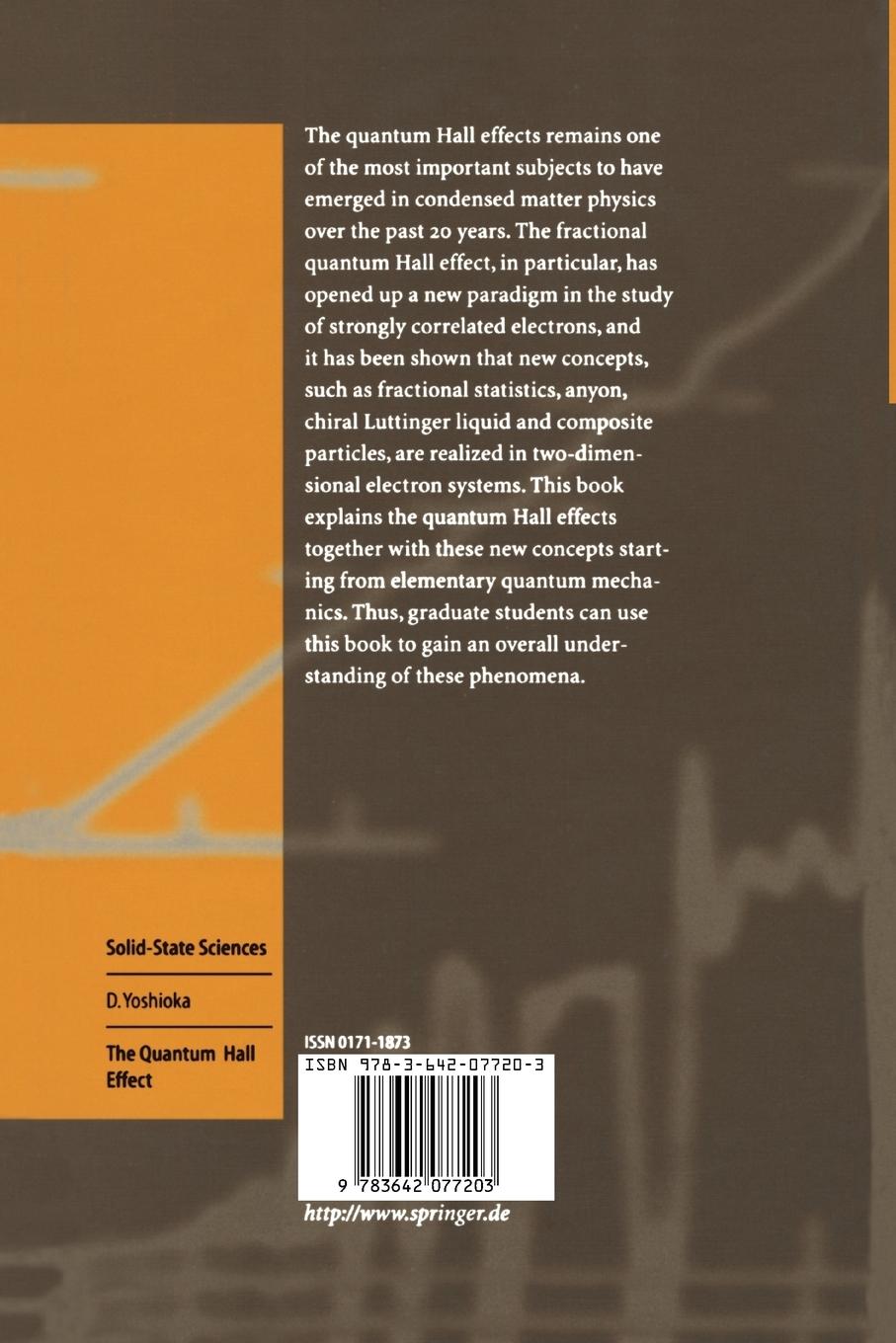 Rückseitencover The Quantum Hall Effect