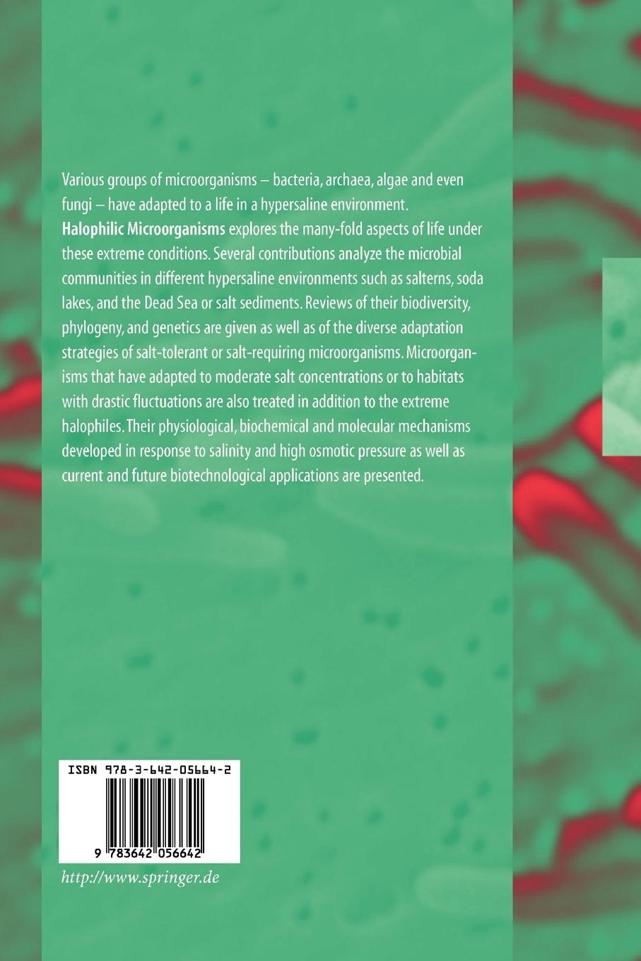 Rückseitencover Halophilic Microorganisms