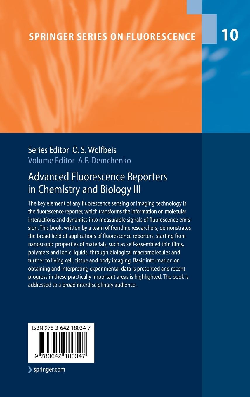 Rückseitencover Advanced Fluorescence Reporters in Chemistry and Biology III