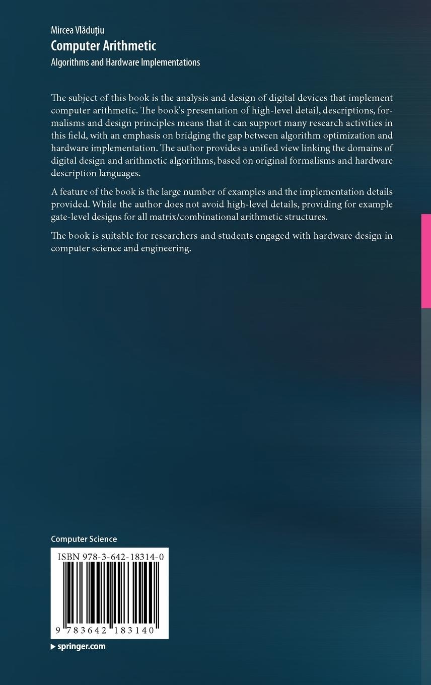Rückseitencover Computer Arithmetic