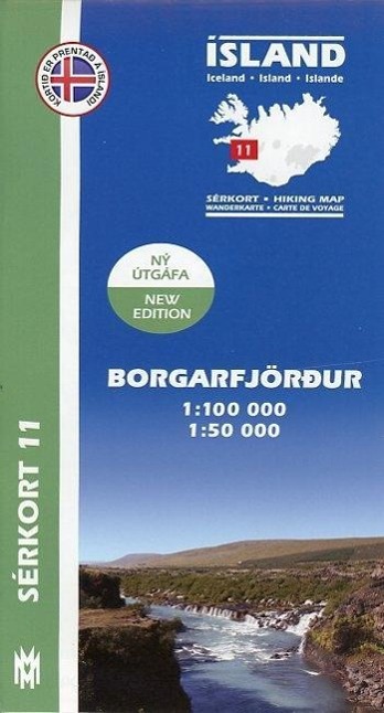 Vorderes Coverbild Island Serkort 11 Borgarfjordur 1 : 100 000