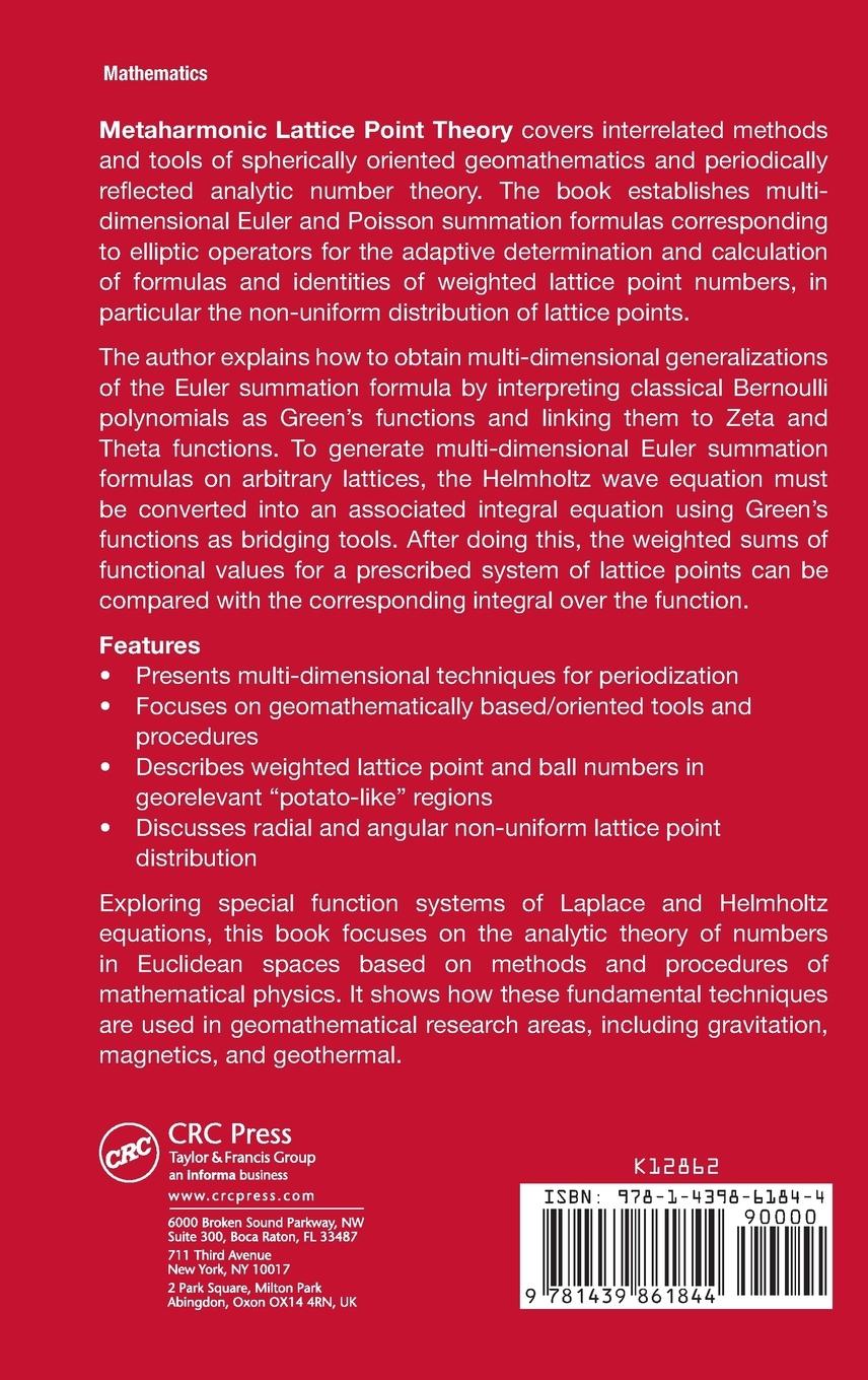 Rückseitencover Metaharmonic Lattice Point Theory