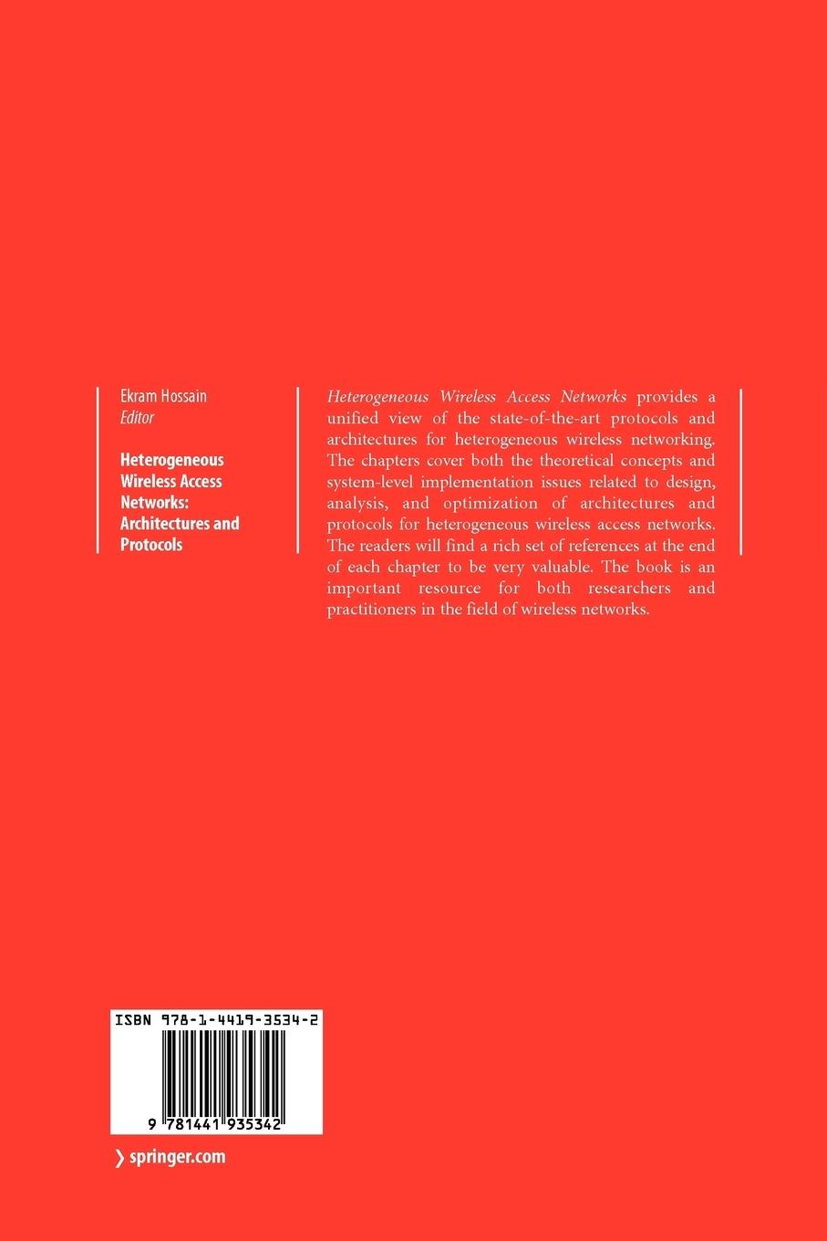 Rückseitencover Heterogeneous Wireless Access Networks