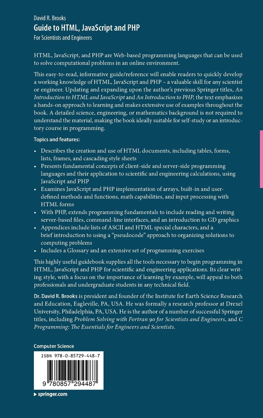 Rückseitencover Guide to HTML, JavaScript and PHP