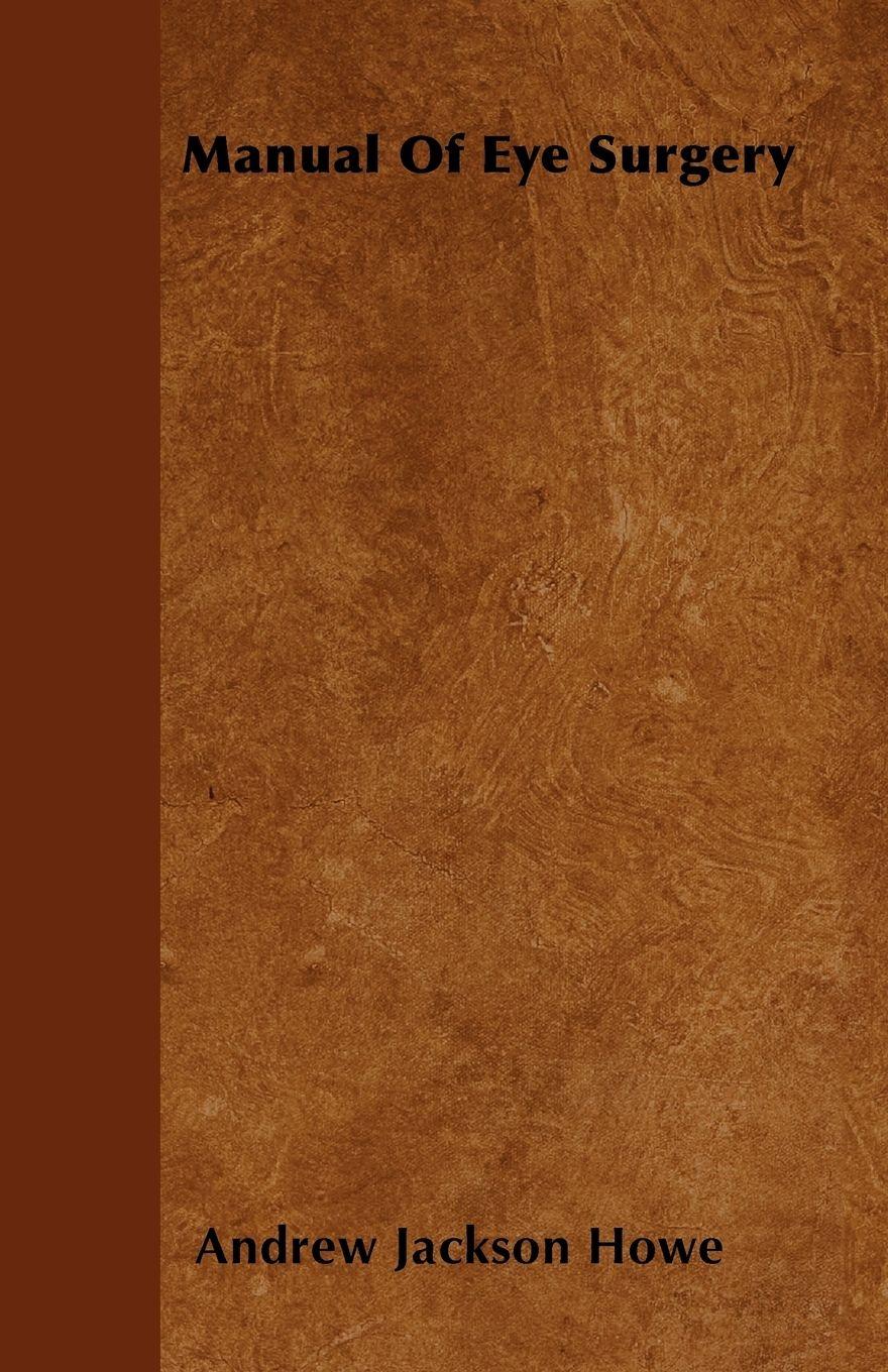 Vorderes Coverbild Manual Of Eye Surgery