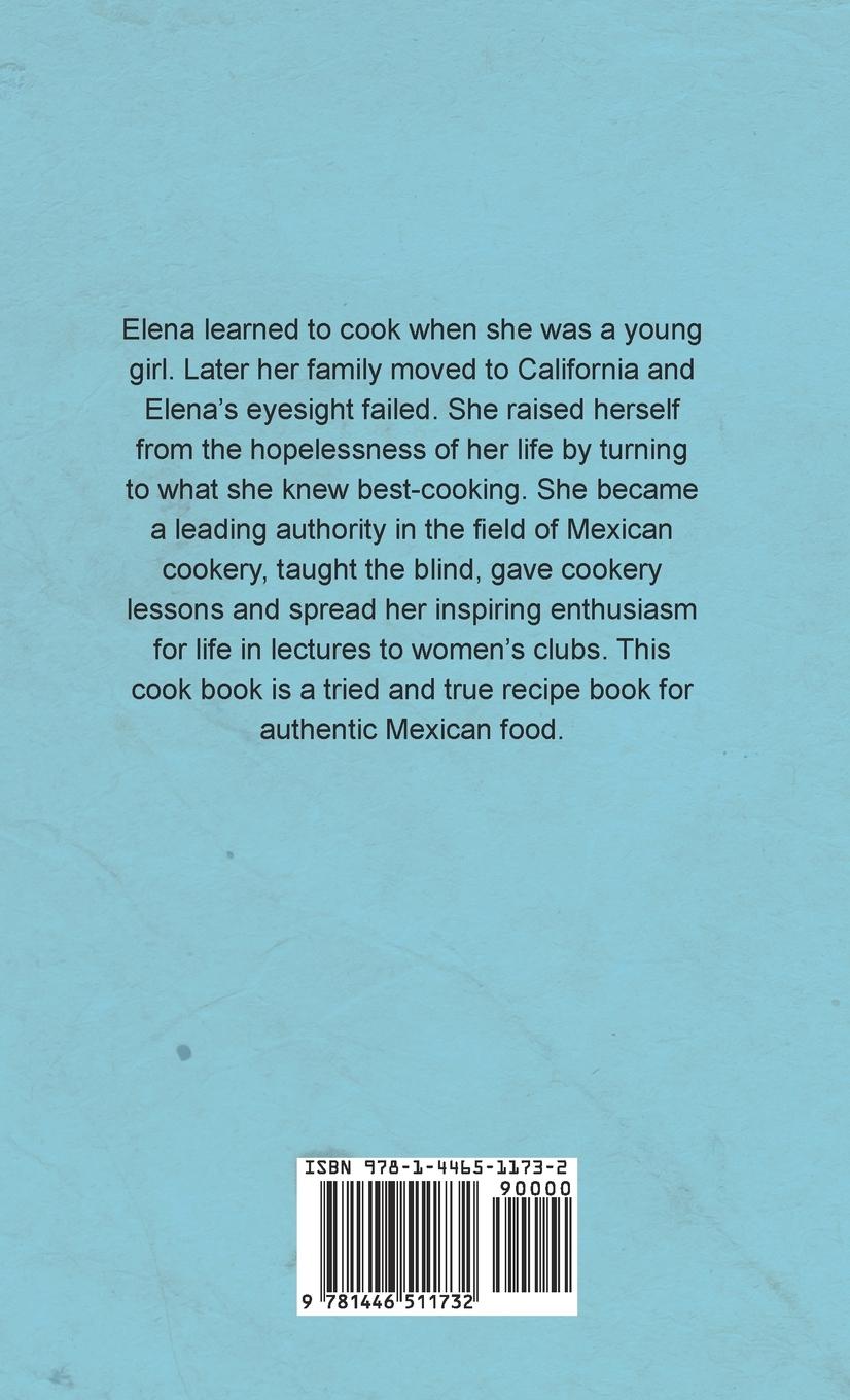 Rückseitencover Elena's Famous Mexican And Spanish Recipes
