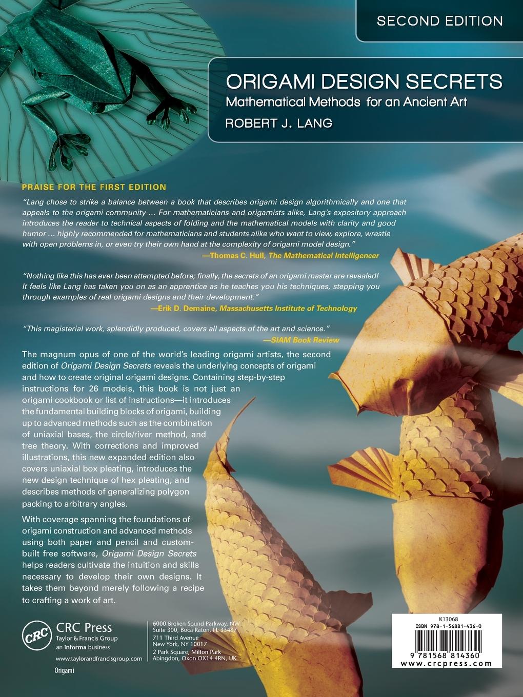 Rückseitencover Origami Design Secrets