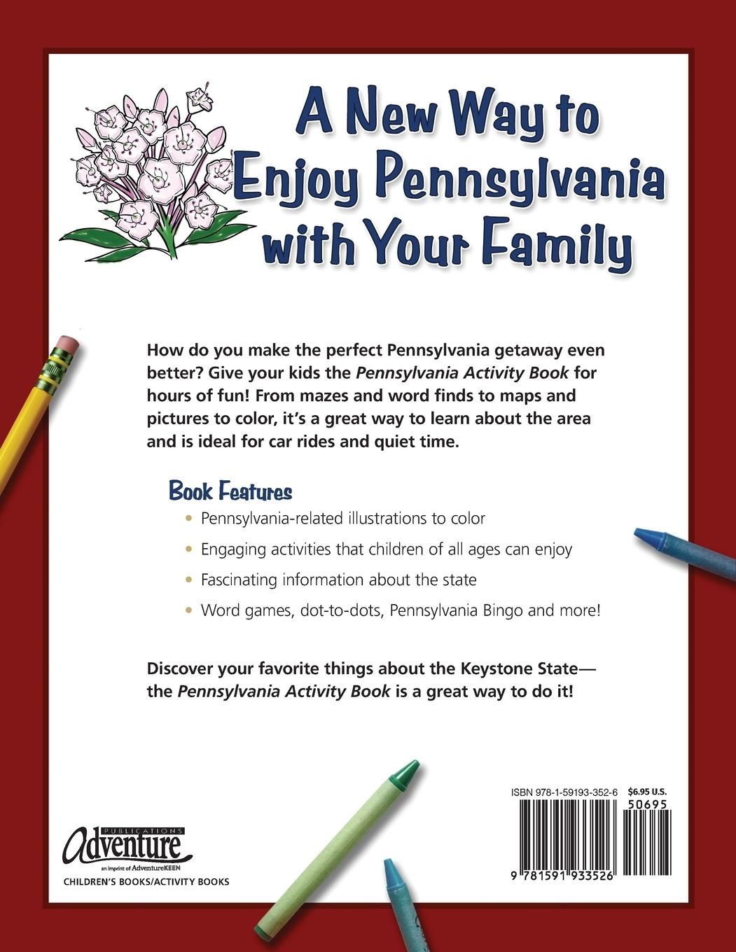 Rückseitencover Pennsylvania Activity Book