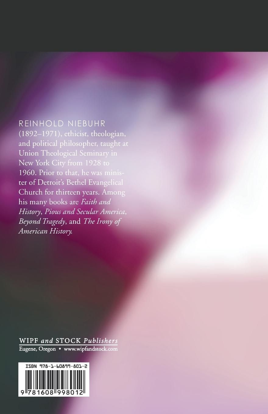 Rückseitencover Moral Man and Immoral Society