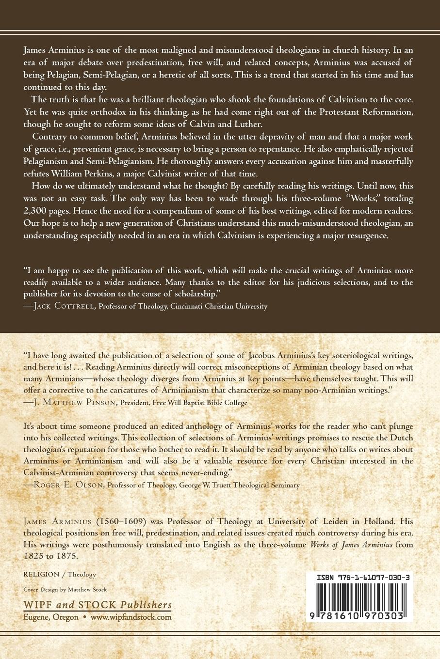 Rückseitencover Arminius Speaks