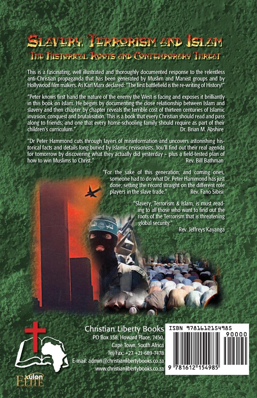 Rückseitencover Slavery, Terrorism and Islam