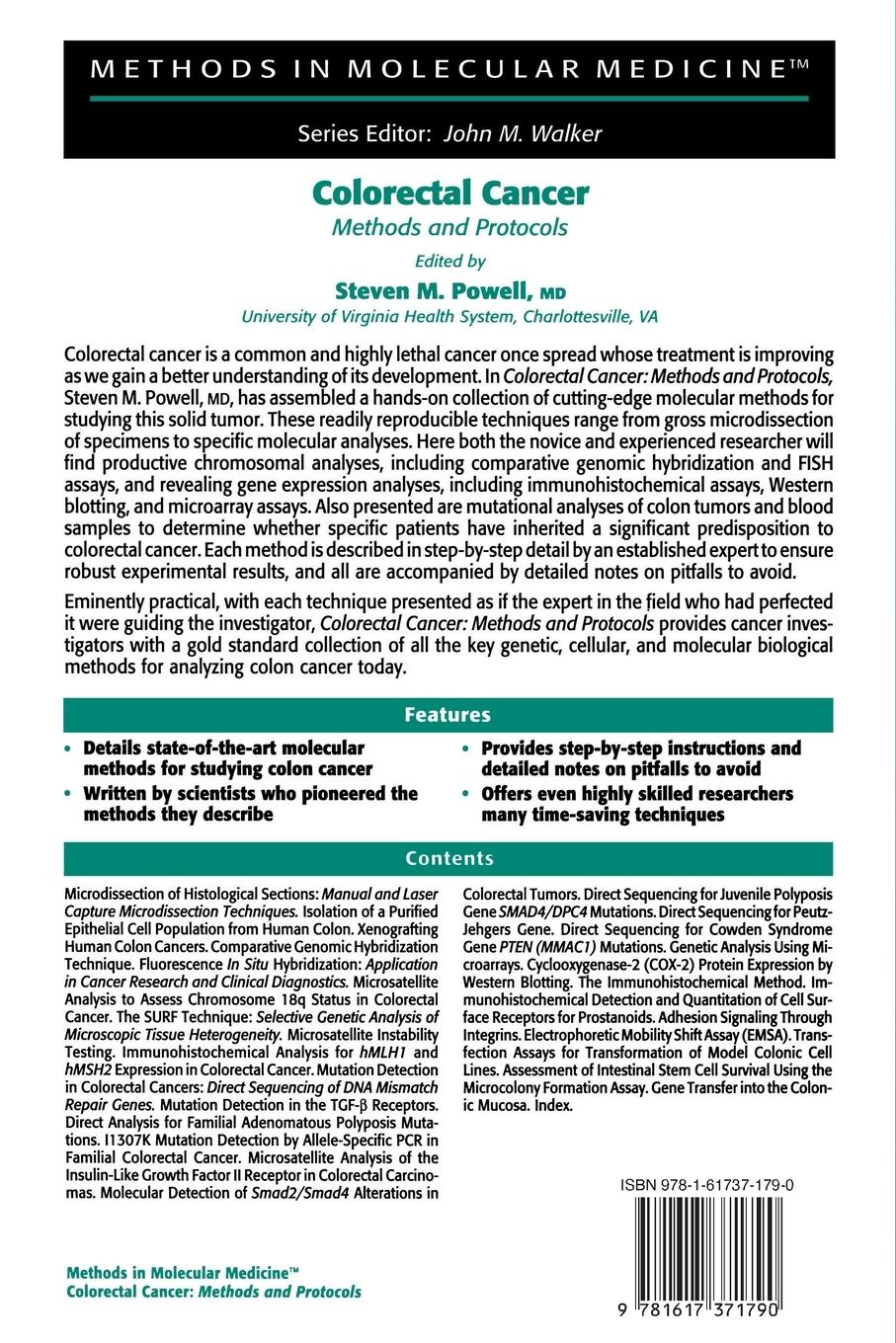 Rückseitencover Colorectal Cancer