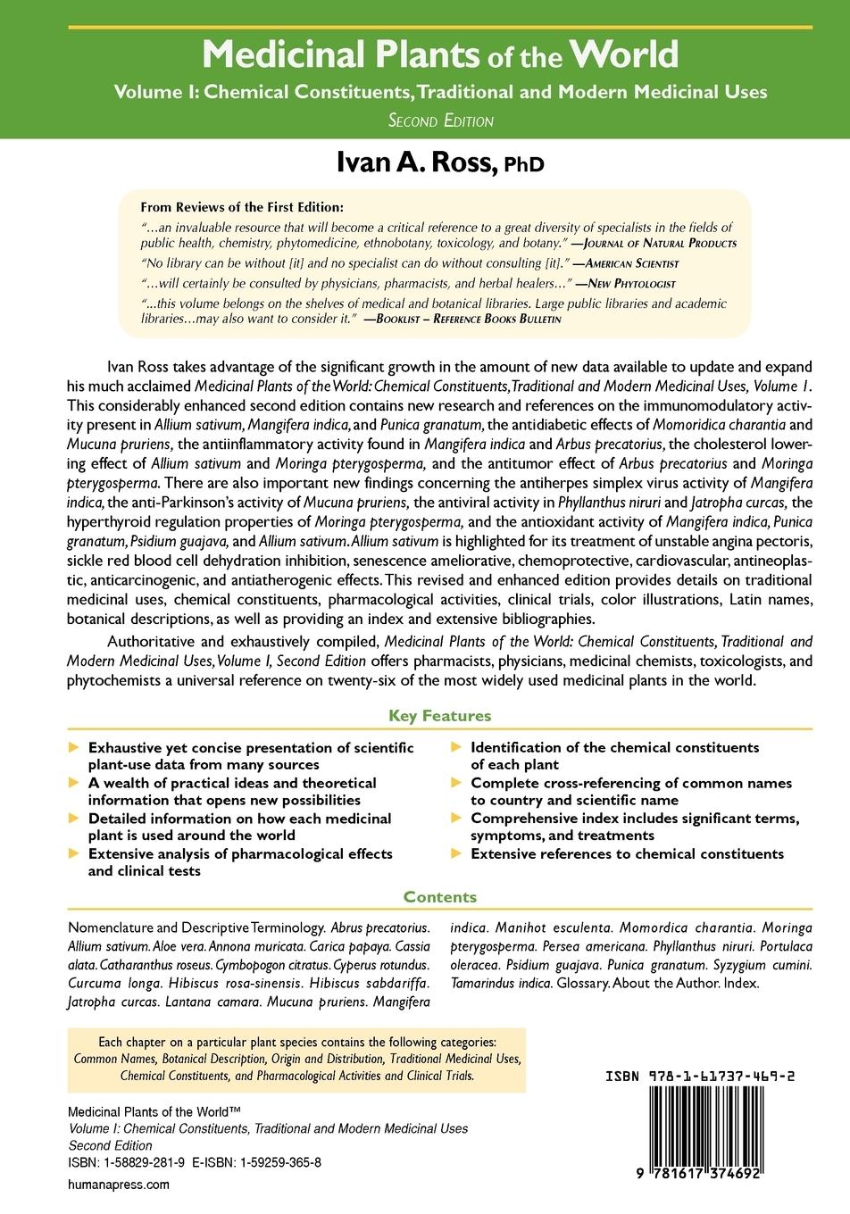 Rückseitencover Medicinal Plants of the World