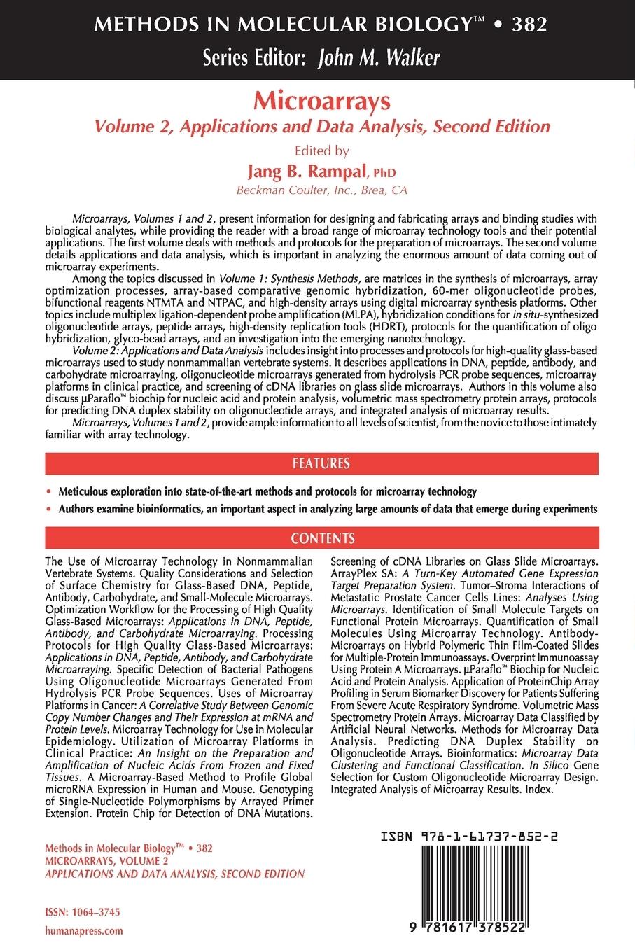 Rückseitencover Microarrays