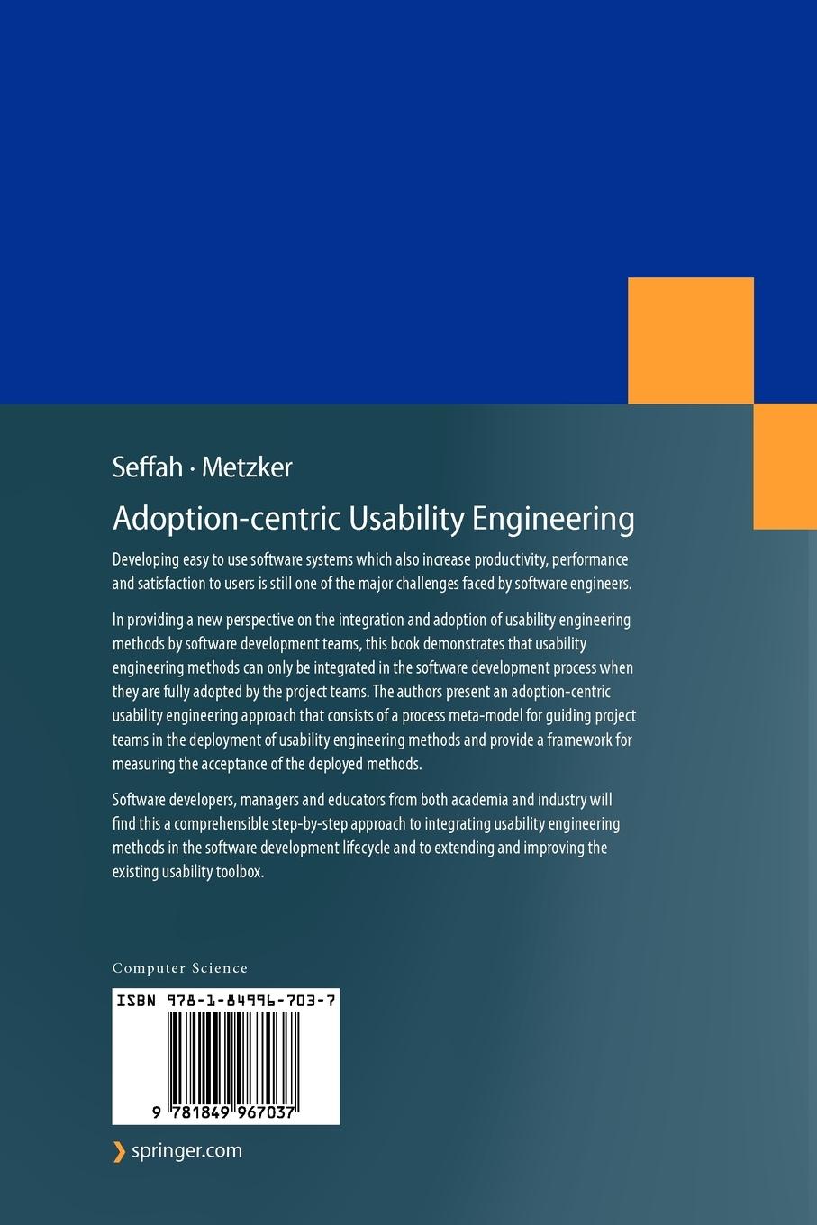 Rückseitencover Adoption-Centric Usability Engineering