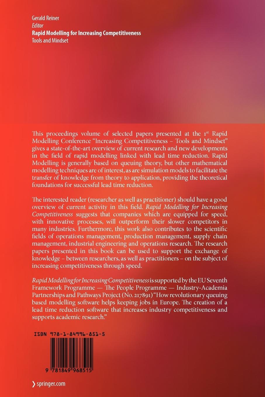 Rückseitencover Rapid Modelling for Increasing Competitiveness