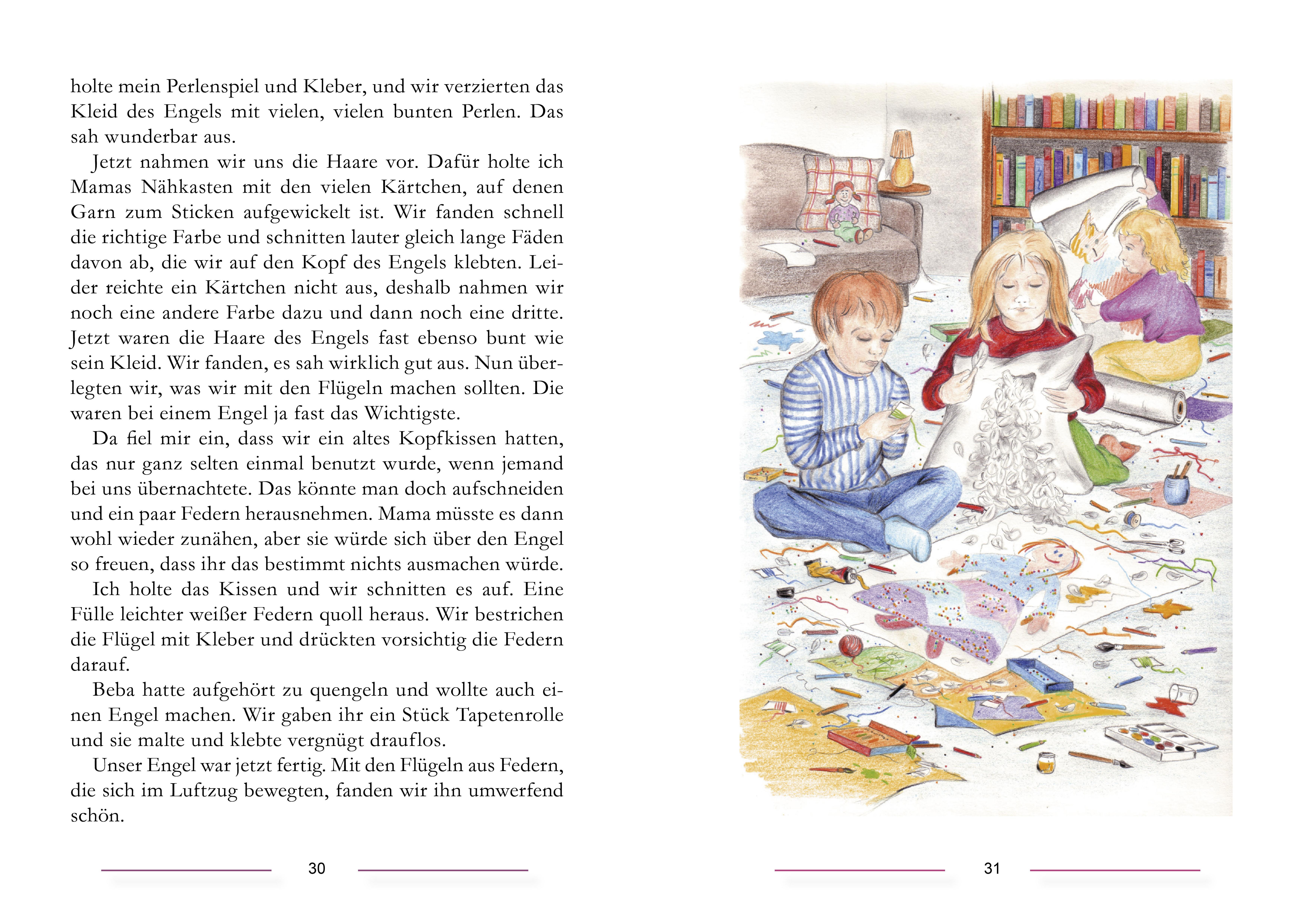 Beispielinhalt (Bild) Mein wunderschöner Schutzengel - Als Nellys Mama Krebs bekam