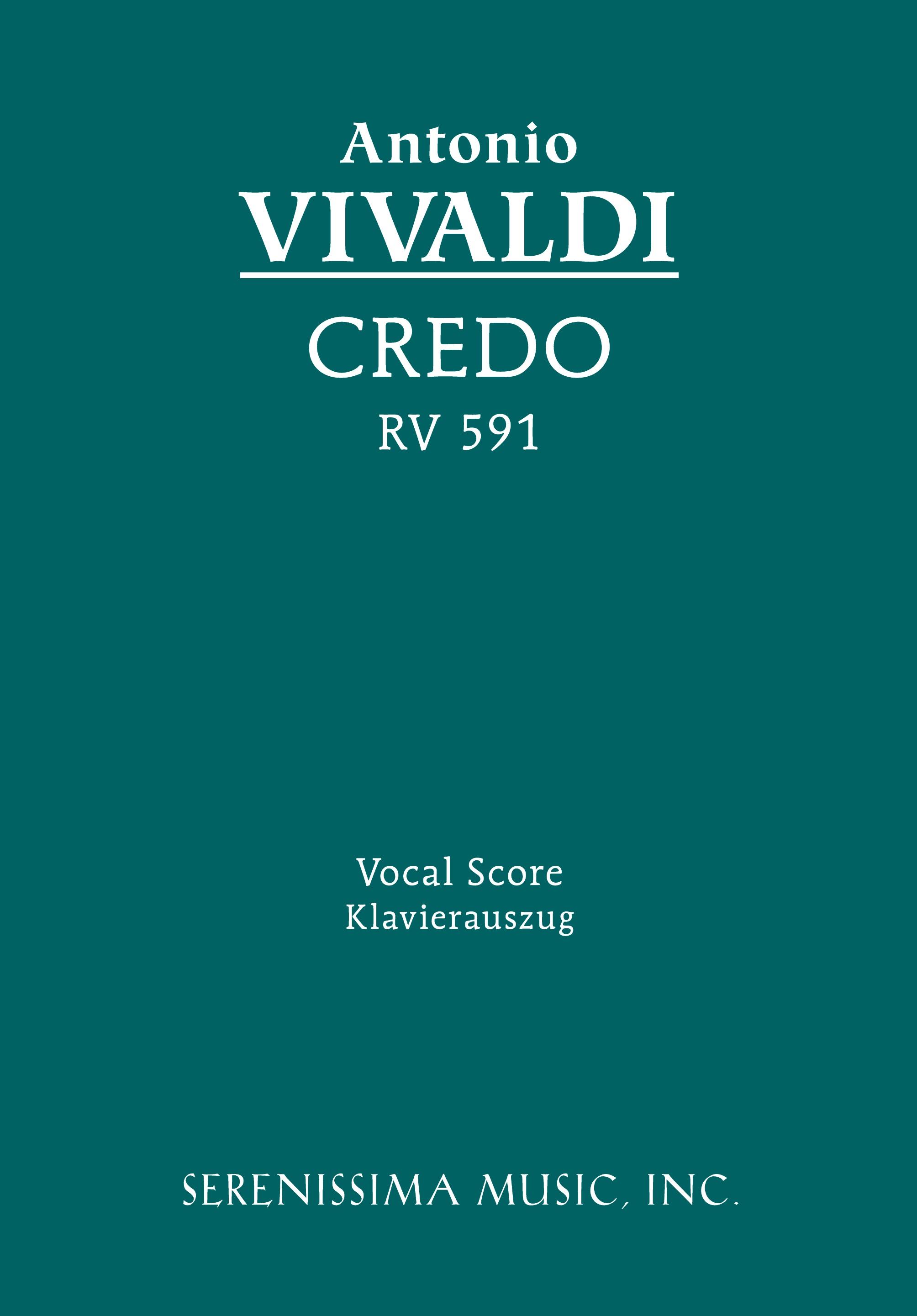 Vorderes Coverbild Credo, RV 591