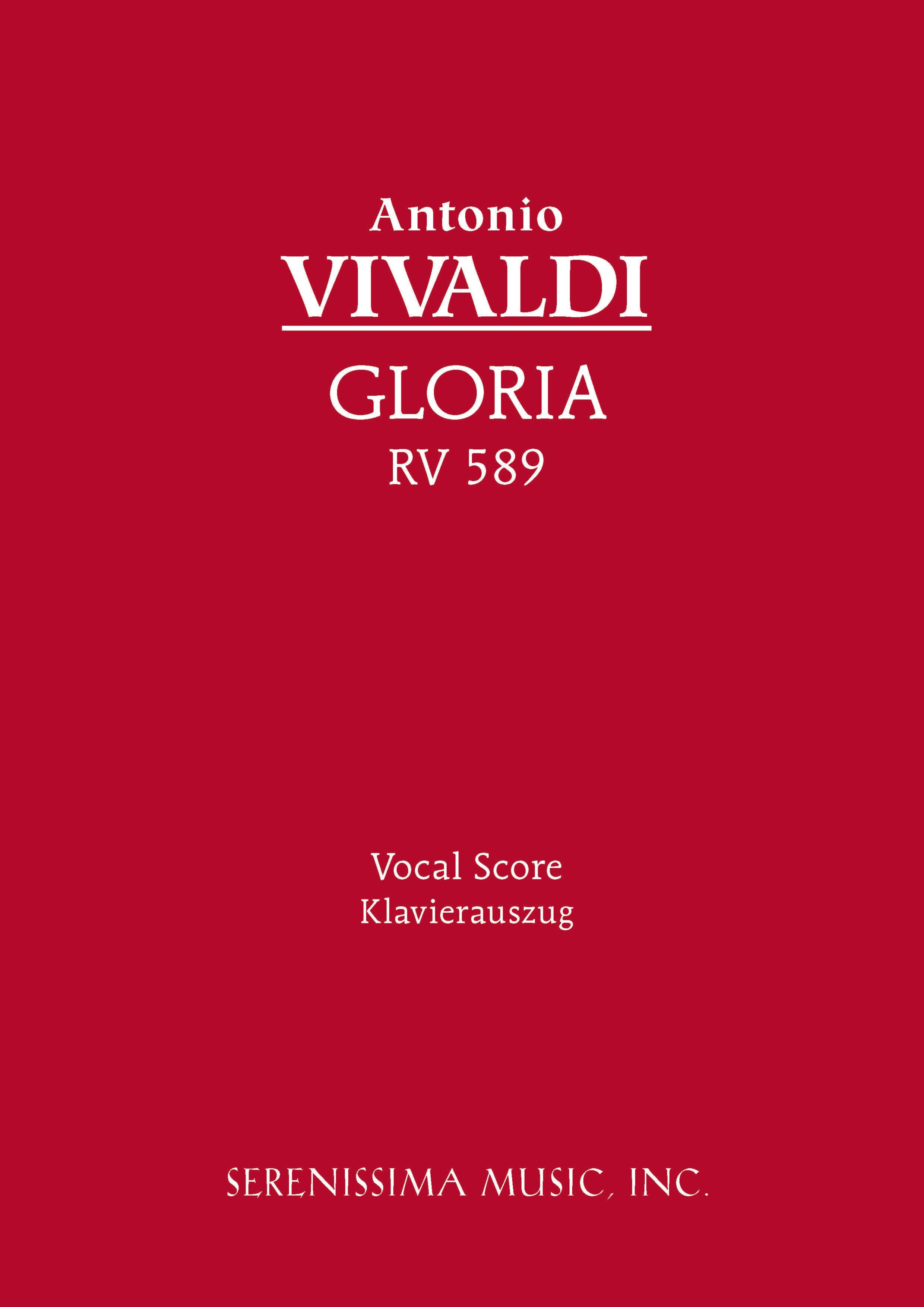 Vorderes Coverbild Gloria, RV 589