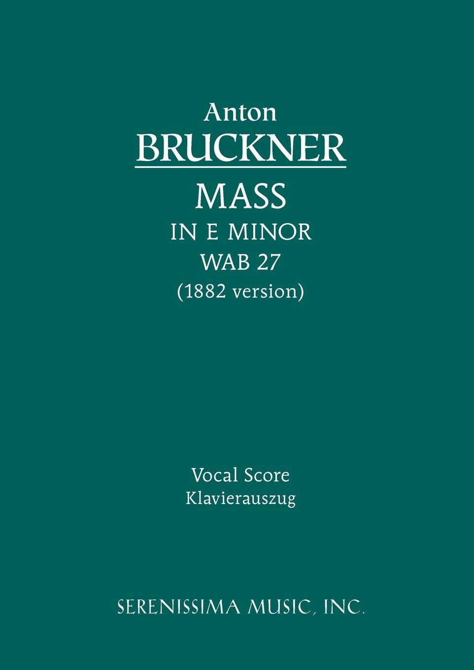 Vorderes Coverbild Mass in E minor, WAB 27