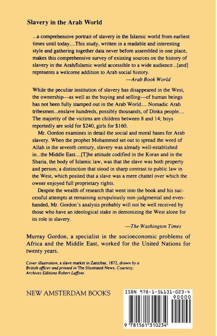 Rückseitencover Slavery in the Arab World