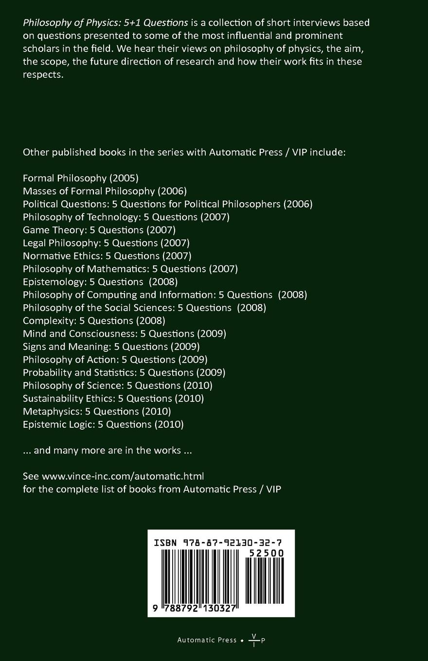 Rückseitencover Philosophy of Physics