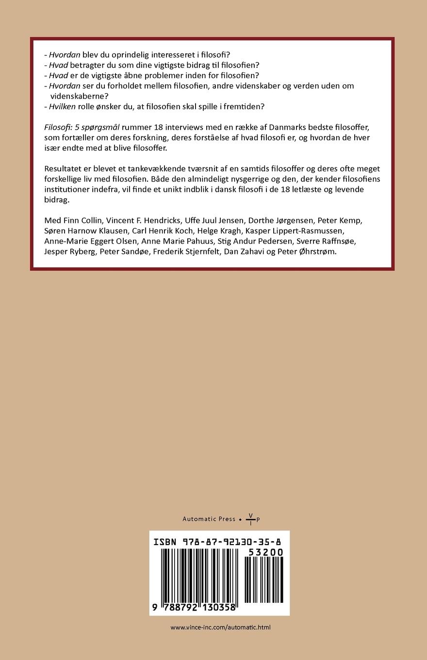 Rückseitencover Filosofi