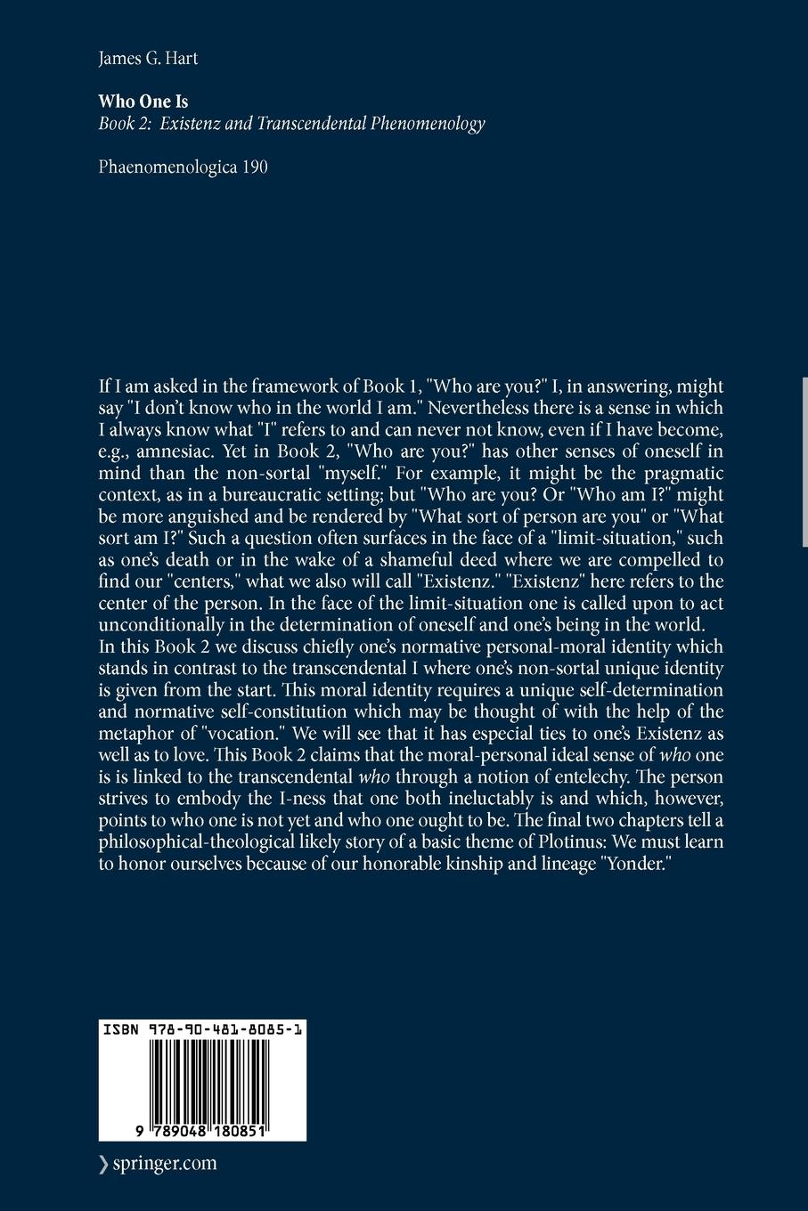 Rückseitencover Who One Is