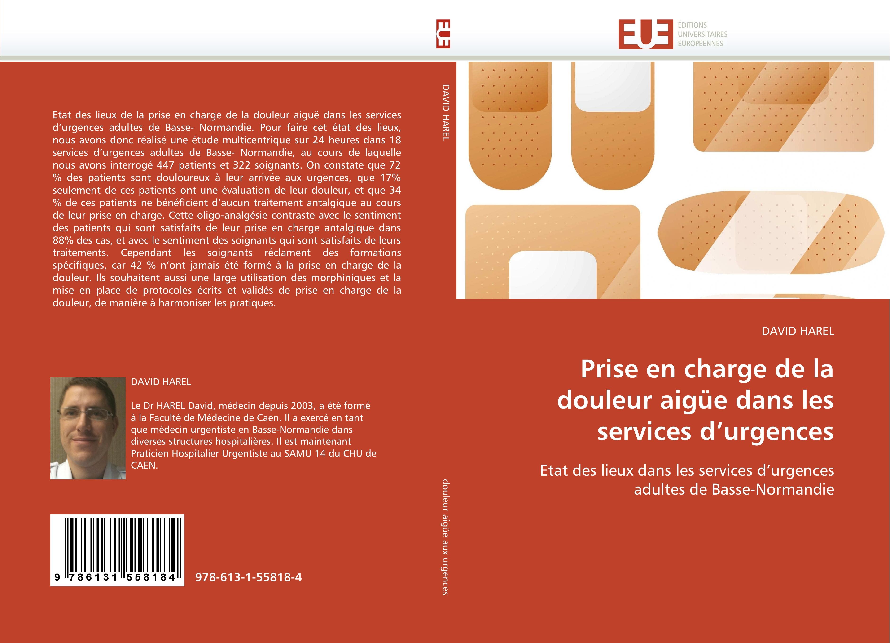 Vorderes Coverbild Prise en charge de la douleur aigüe dans les services d''urgences