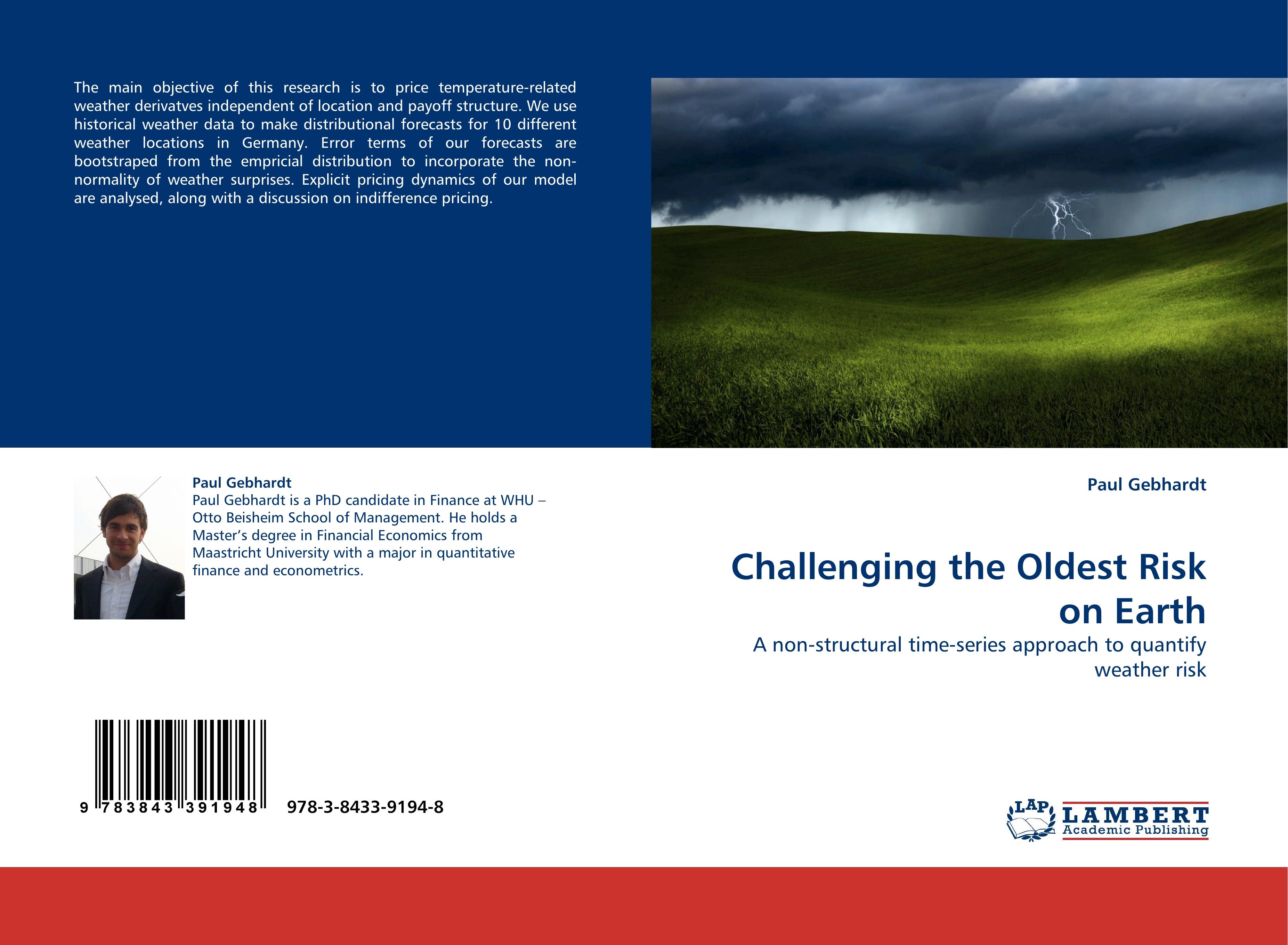 Vorderes Coverbild Challenging the Oldest Risk on Earth