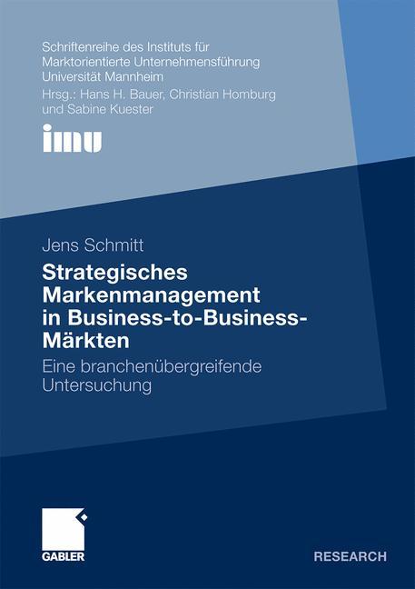 Vorderes Coverbild Strategisches Markenmanagement in Business-to-Business-Märkten