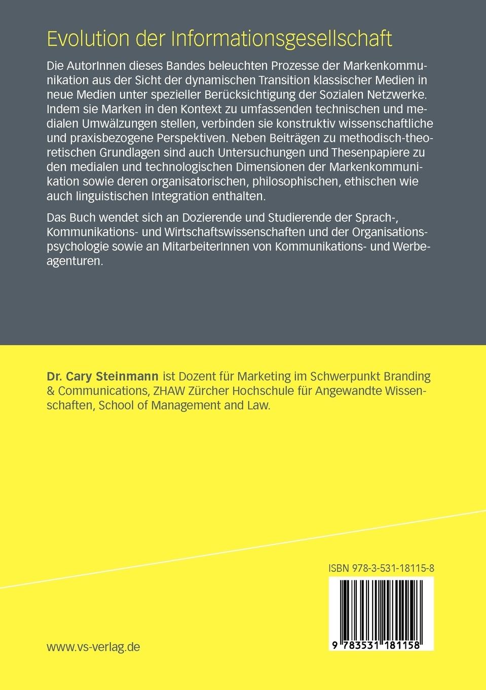 Rückseitencover Evolution der Informationsgesellschaft