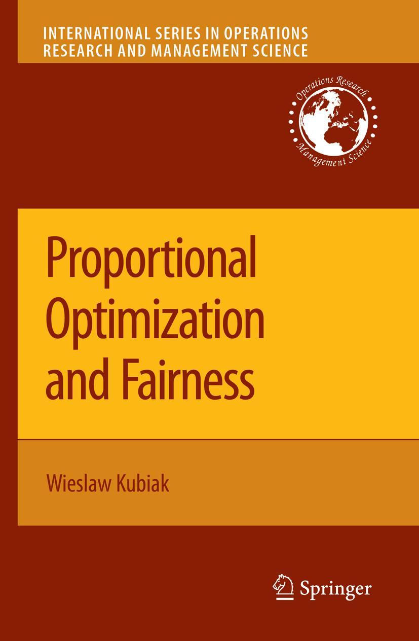 Vorderes Coverbild Proportional Optimization and Fairness