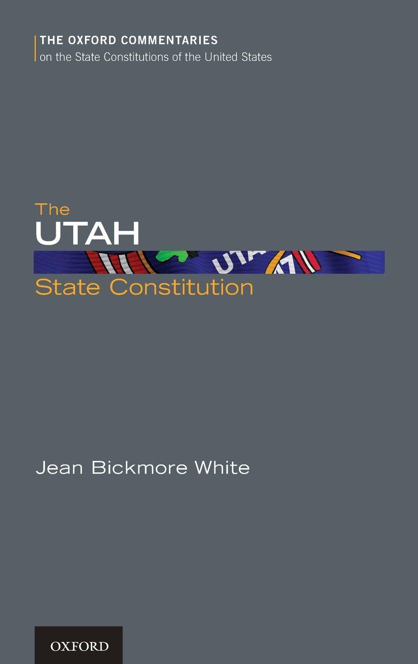 Vorderes Coverbild The Utah State Constitution