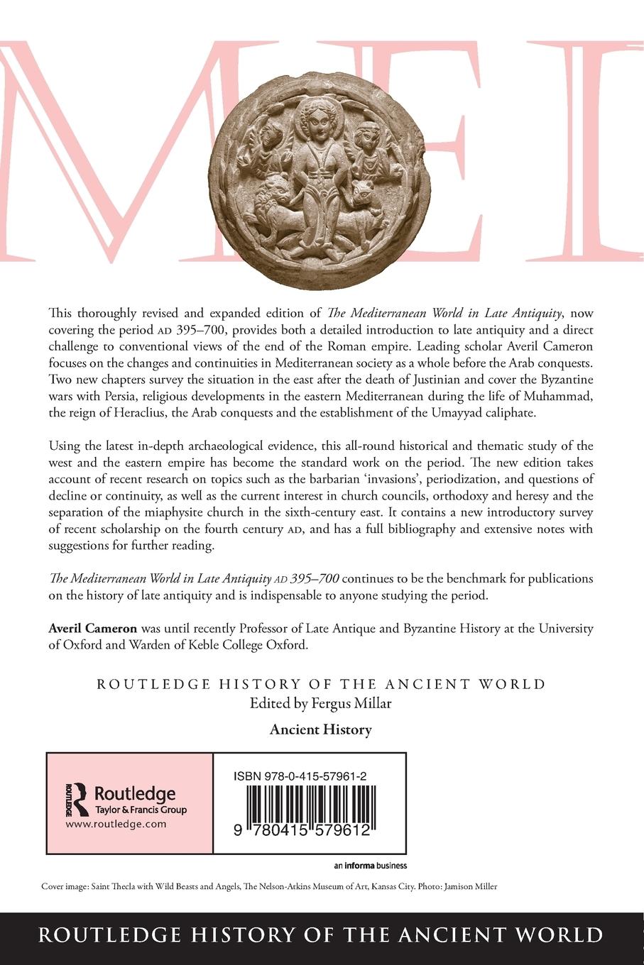 Rückseitencover The Mediterranean World in Late Antiquity