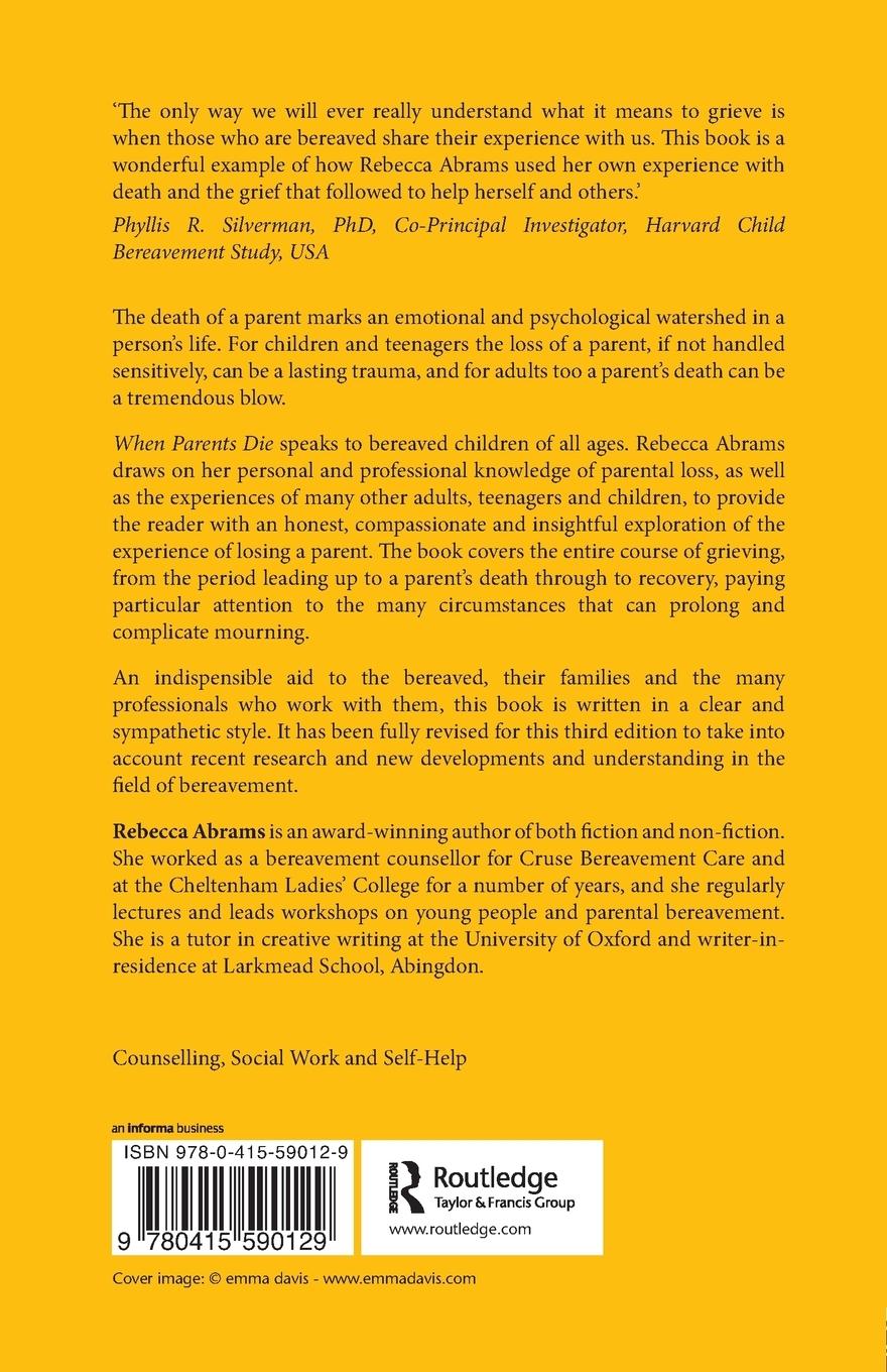 Rückseitencover When Parents Die