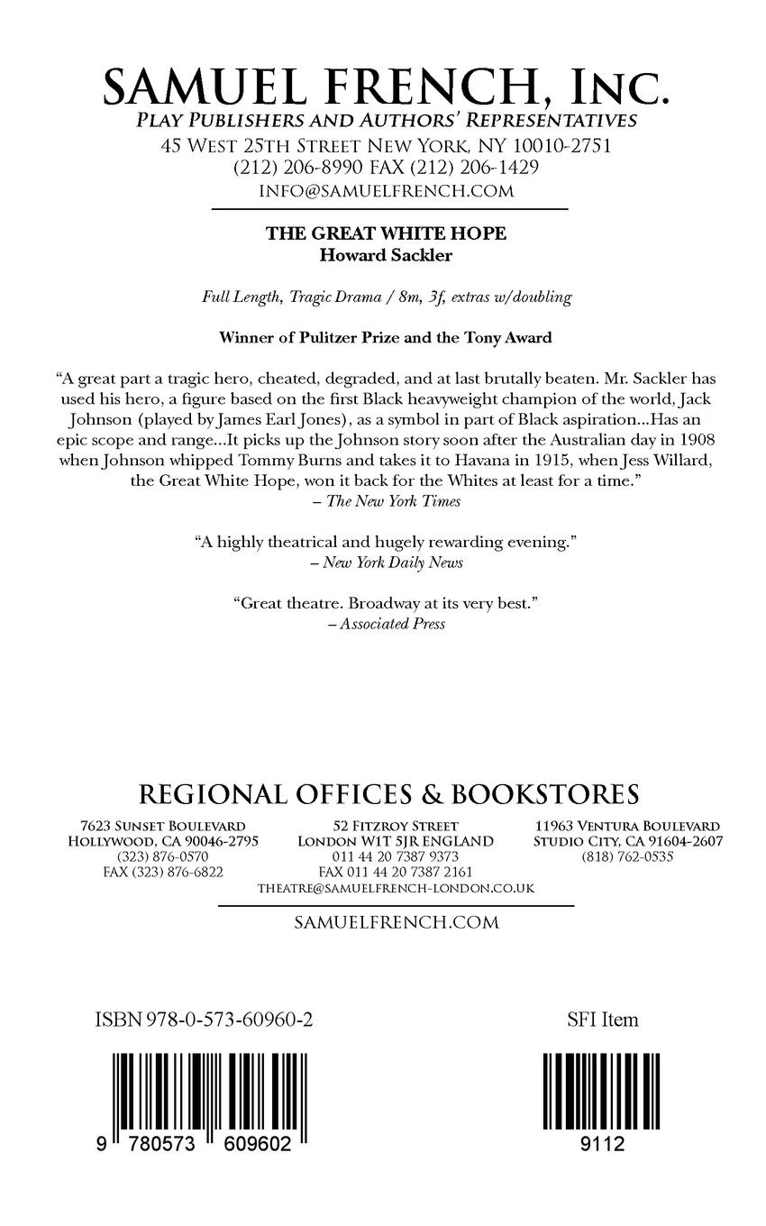 Rückseitencover The Great White Hope