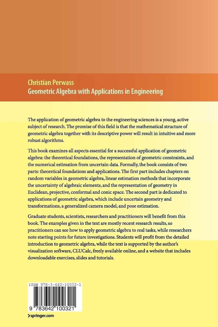 Rückseitencover Geometric Algebra with Applications in Engineering