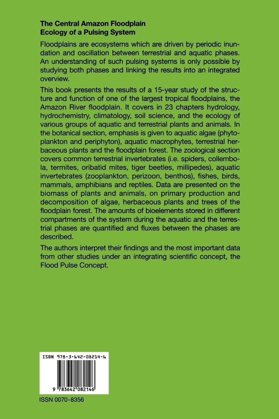 Rückseitencover The Central Amazon Floodplain