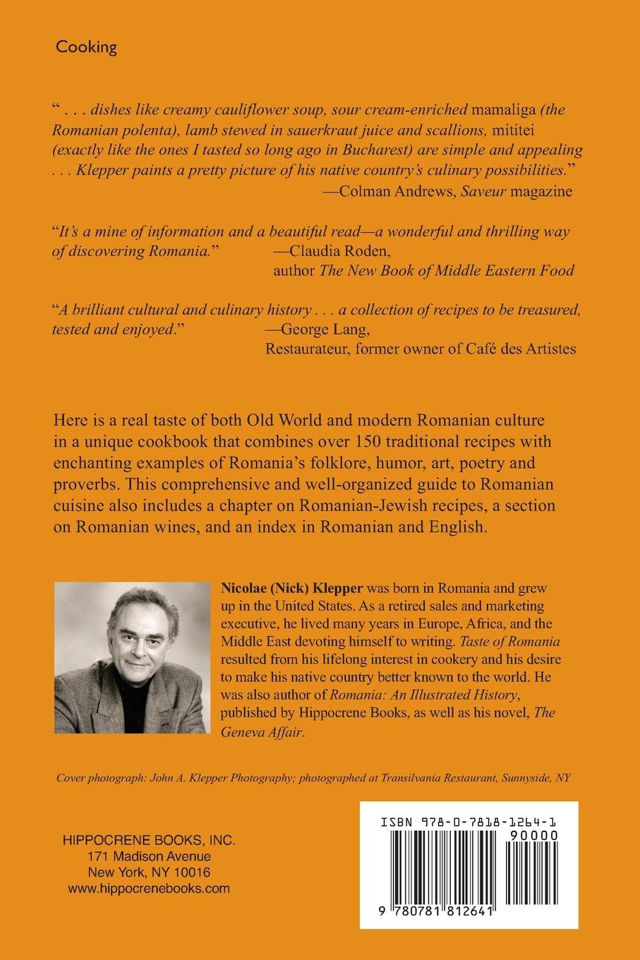 Rückseitencover Taste of Romania, Expanded Edition