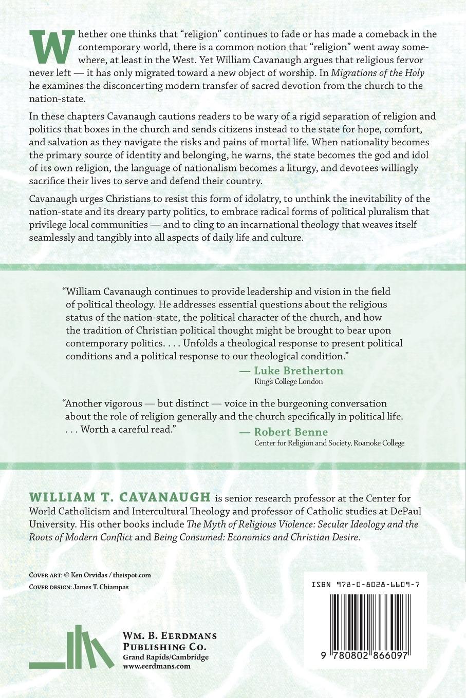 Rückseitencover Migrations of the Holy