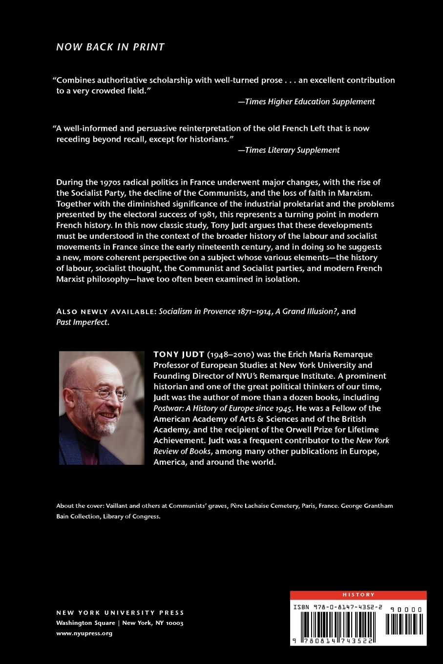 Rückseitencover Marxism and the French Left