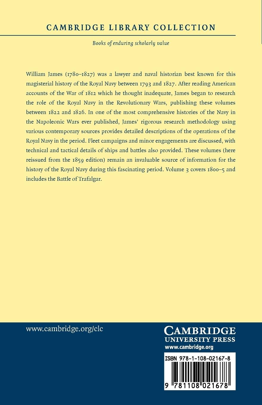 Rückseitencover The Naval History of Great Britain - Volume 3